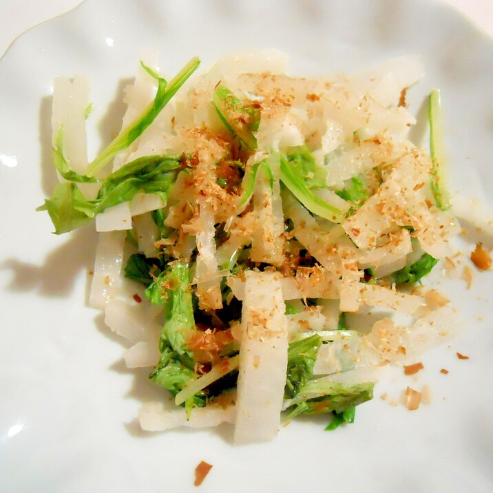 ルクエで大根と水菜 マヨ生姜で温サラダ レシピ 作り方 By ブ 子 楽天レシピ